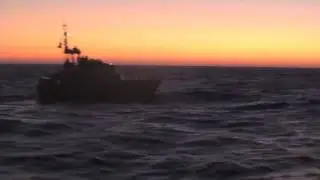 U.S. Coast Guard 47-Foot Motor Lifeboat Operating in the waters off Morro Bay, California!