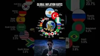 🌍 Global Inflation Rates 2025 💸 | Top 15 Countries With Highest Inflation 🔥 | Global Economy Report