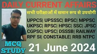 21 June 2024 Daily Current Affairs Quiz