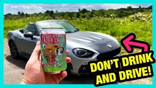 Reviewing Beer in an Abarth 124 Spider [Beavertown Lazer Crush Review]