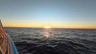 Just 30 seconds of peaceful sunset in the open Atlantic Ocean 