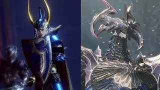 Stranger of Paradise: Trials of the Dragon King - Level 400 Warrior of Light/Bahamut Dual Boss Fight
