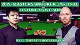 Zhao Xintong vs Gary Wilson Live Scores | Masters Snooker 2026 1/8-Finals