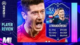 FIFA 20 TOTGS LEWANDOWSKI REVIEW | 92 TOTGS LEWANDOWSKI PLAYER REVIEW | FIFA 20 Ultimate Team