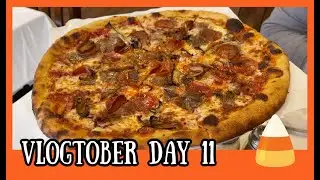 VLOGTOBER 2021 DAY 11 - OLD SCHOOL PIZZERIA AND LONG CHIT CHAT