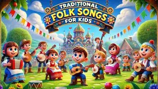Traditional Folk Songs for Kids 🎵 Learning and Fun! Old MacDonald Had a Farm | #kidssongs