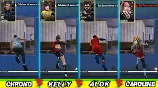 CHRONO VS KELLY VS ALOK VS CAROLINE SPEED ABILITY Test FREE FIRE-PARA SAMSUNG,A3,A5,A6,A7,J2,J5,J7,
