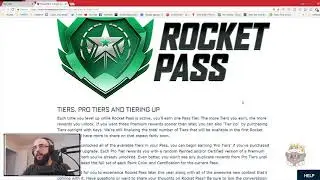 ROCKET LEAGUE: ROCKET PASS INFO!