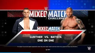 WWE 2K25 Gunther vs Batista