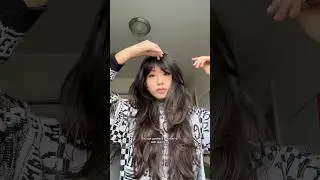 how i style my curtain bangs (no heat/hair product)