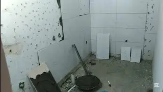 how to Install Ceramic 30*60cm tile for Washroom | Guide Step-by-step