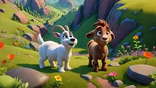 Three Curious Goats Climb the Hill | Counting & Song for Kids | Fun Nursery Rhyme for Toddlers