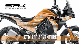 KTM 750 Adventure motorcycle - Photoshop Rendering | SRK Designs