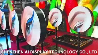 LED circular screen, blending light and shadow, high-definition and vivid. 