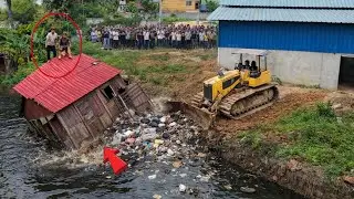 Excellent Start New Perfect Project!! Complete100% Clear The Trash & Landfill On The Flooded by Doze