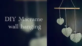 Easy macrame leaf wall hanging |#macrametutorial #macrame #diy #wallhanging