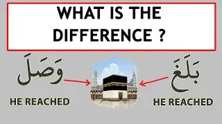 Two words in the Quran that mean 'to reach'