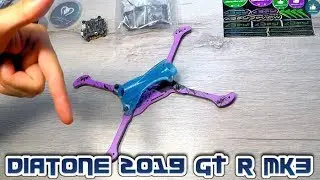 ✔ FPV Рама для Квадрокоптера - Diatone 2019 GT R5 Cat Purple!