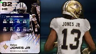 NEW 82 OVR Velus Jones Jr. BRINGS SPEED To The Saints Theme Team! Madden 26 MUT