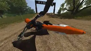 MX Bikes fast race at forest