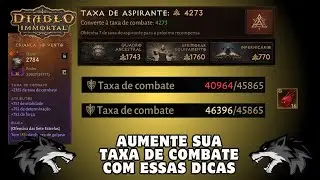 Dicas de como aumentar sua taxa de combate no Diablo Immortal