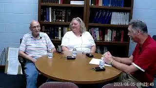 St. James at 75 years.  Interview of Jack Cline and Julie Hulce