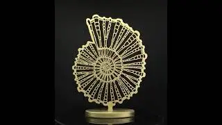 Декор настольный Shell gold из дерева