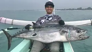 TERBUKTI! DENGAN PANCING JIGGING KECIL BISA NAIK IKAN TUNA DOGTOOTH 40KG UP!