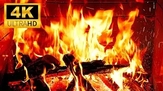 🔥 February 4K UHD Fireplace 🔥 Crackling Fire Sounds & Dancing Flames | Warm Fireplace Ambience
