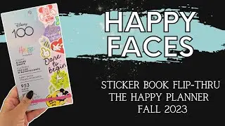 Happy Faces | Sticker Book Flip-Thru | The Happy Planner | Fall Release 2023  Disney &reg;