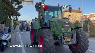 Il secondo giorno della protesta degli agricoltori
