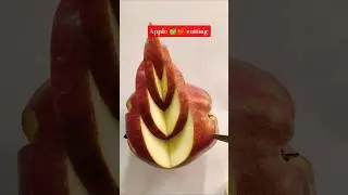 next level apple 🍎 cutting skill decoration #shorts #song#applefruit #apple #cuttingskill#jeetuchef