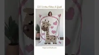 New FREE GRAPH Alert! ✨ C2C Giraffe With Hearts! #c2cpattern #magicyarnpixels