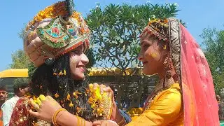 Radhe Krishna Holi Celebration / Holi Khel Rahe Banke Bihari ❤️😍 / Baba international school bilsi