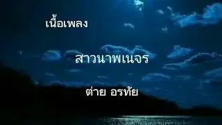 เนื้อเพลง:สาวนาพเนจร (ต่าย อรทัย)