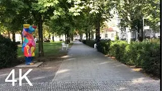 Walking Charit&eacute; Campus Virchow Hospital down the Mittelallee, Berlin Germany | 4K (regular morning)