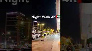 Zayed The First Street Abu Dhabi in 4K: Captivating Night Walk & City Lights 🌃🇦🇪