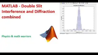 MATLAB   Double Slit Interference and Diffraction combined