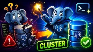 Tutorial 35-PostgreSQL Cluster command | what is a cluster command in Postgresql