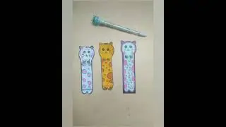 4 easy craft ideas/cute bookmark/icecream scale/barbie pencil topper/photocard holder