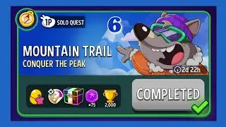 Mountain trail solo challenge|solo quest 6|match masters