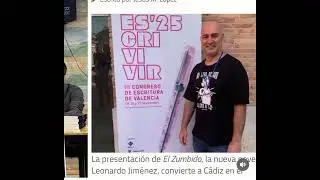 Presentación y difusión de El Zumbido, mi nueva obra, ambientada en Cádiz 