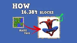 Marvel Spiderman Minecraft Map Art
