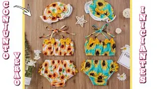 Como fazer Bunda Rica e Top Infantil Verão - Passo a passo para iniciantes