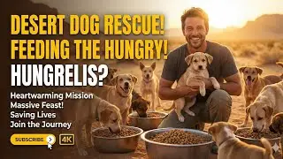 🐶 FEEDING STARVING STRAY DOGS IN THE DESERT 💔 | This Will Restore Your Faith in Humanity