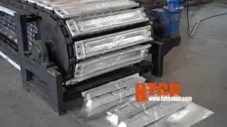 Aluminum ingots production line, aluminum ingot casting machine, aluminum melting furnace