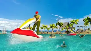 Beach Lifeguard Rescue Squad: Motor Boat Driving 21, Boat Rescue Life, iOS Android Gameplay