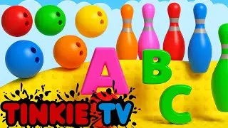 Kinetic Sand Color Animals & Alphabet Smash with Bowling Ball Race! 🎳 Fun Learning for Kids