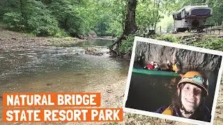 CREEK FRONT! Natural Bridge State Resort Park, Middlefork Campground Kentucky Pop Up Camper Vacation