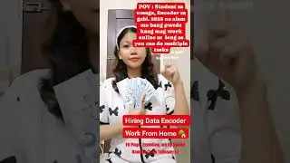 work From Home Job ‼️ data Encoder pwede sa lahat ✅ CP PC or laptop user ✅ Legit Earning App 2025